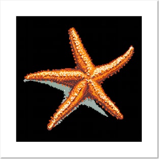 Starfish in Pixel Form Posters and Art